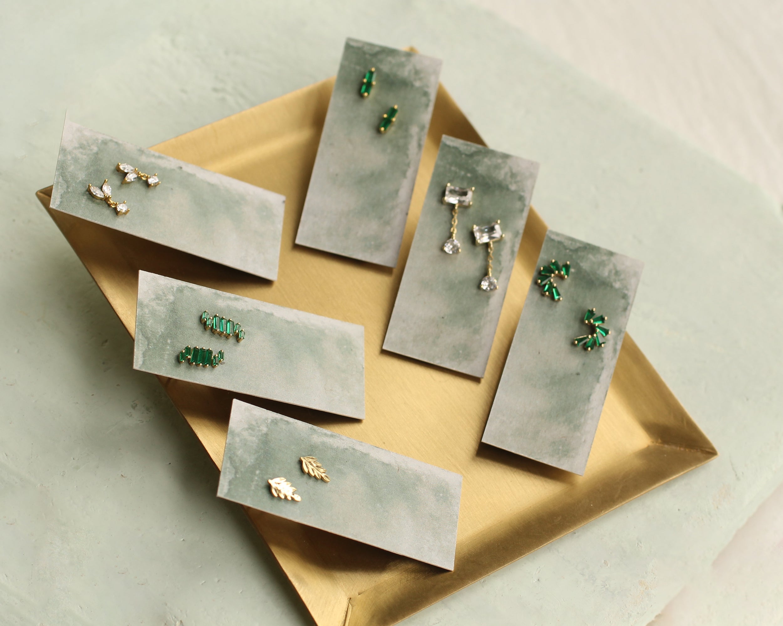 Opal Oval Stud Earrings