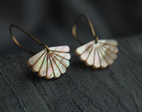 Mother of Pearl Scallop Earrings