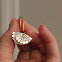 Mother of Pearl Scallop Earrings