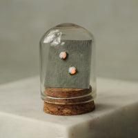 Tiny Opal Stud Earrings