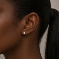 Tiny Opal Stud Earrings