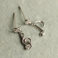 Musical Note Stud Earrings