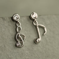 Musical Note Stud Earrings