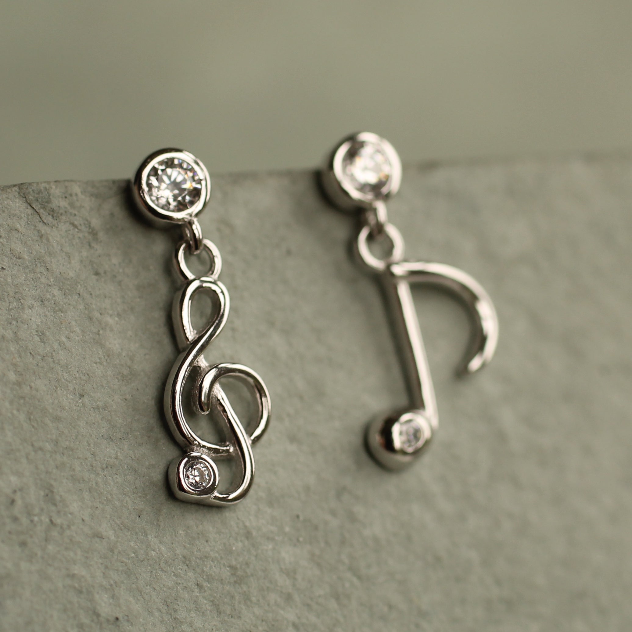 Musical Note Stud Earrings