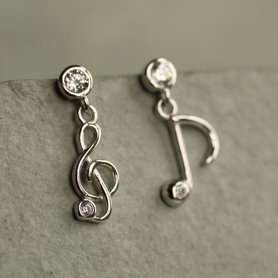 Musical Note Stud Earrings