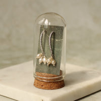 Freshwater Pearl and Silver Bridal Earrings