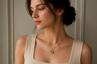 Turquoise Eye Charm Locket Necklace