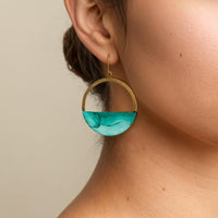 Turquoise Hoop Earrings