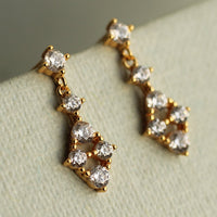 Tiny Vermeil Chandelier Earrings