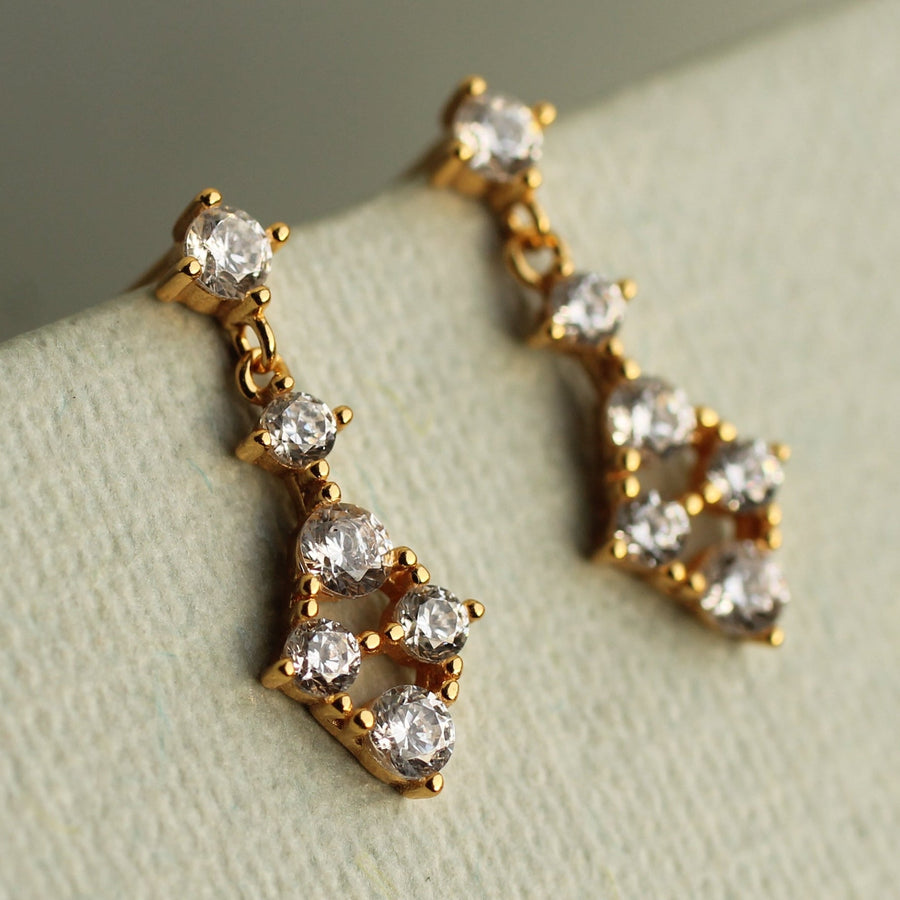 Tiny Vermeil Chandelier Earrings