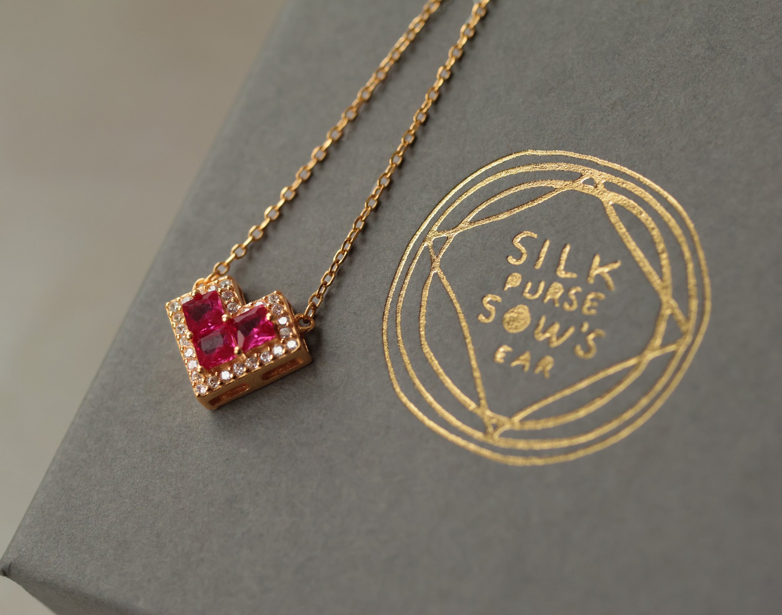 Valentine Heart Vermeil Necklace