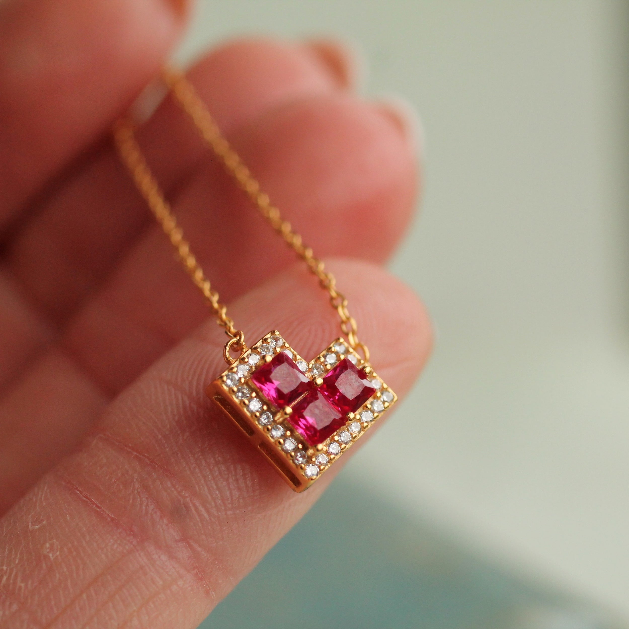 Valentine Heart Vermeil Necklace