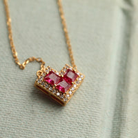 Valentine Heart Vermeil Necklace