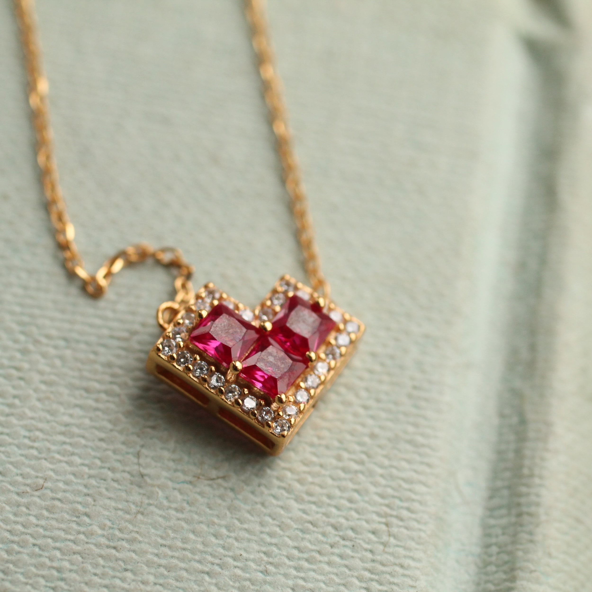 Valentine Heart Vermeil Necklace