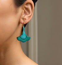 Verdigris Turquoise Drop Earrings