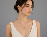 Gold Pearl & Turquoise Acorn Necklace