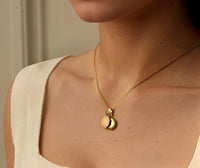 Antique Medallion Charm Locket Necklace