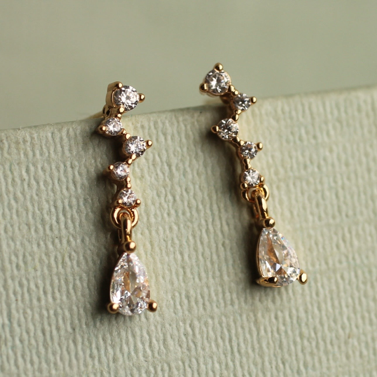 Gold Waterfall Earrings