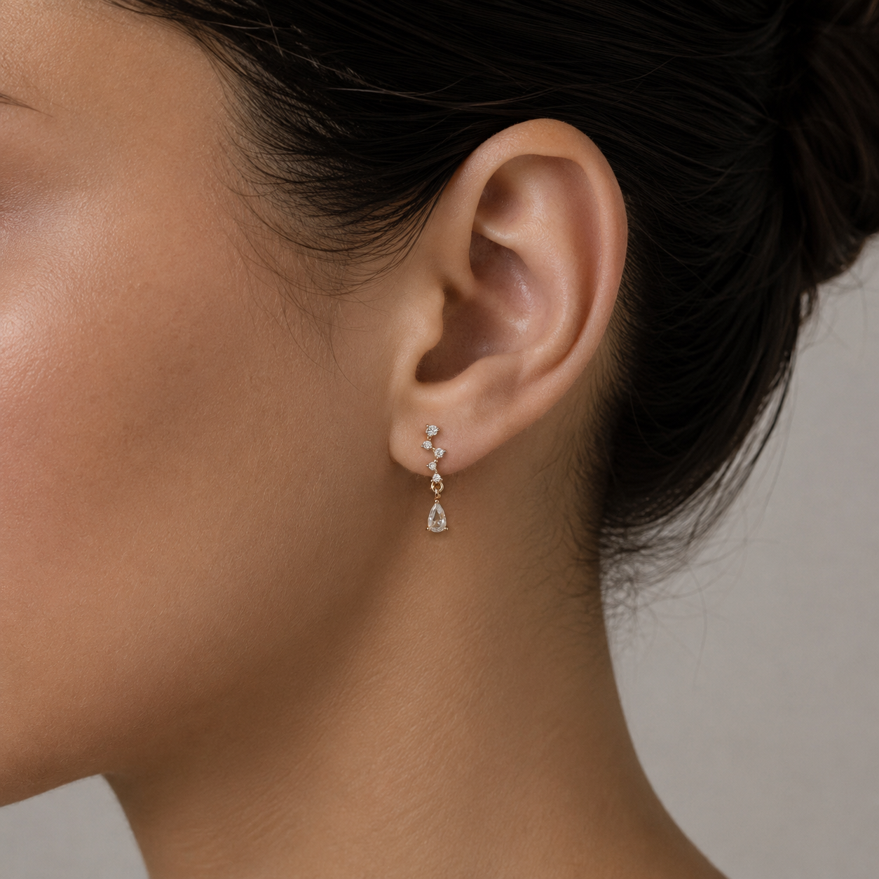 Gold Waterfall Earrings
