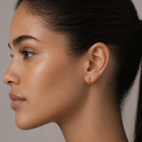 Wobbly Gold Hoop Earrings