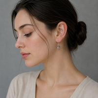 Yellow Opal Acorn Earrings