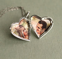Simple Silver Heart Locket