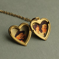Vintage Heart Locket Necklace