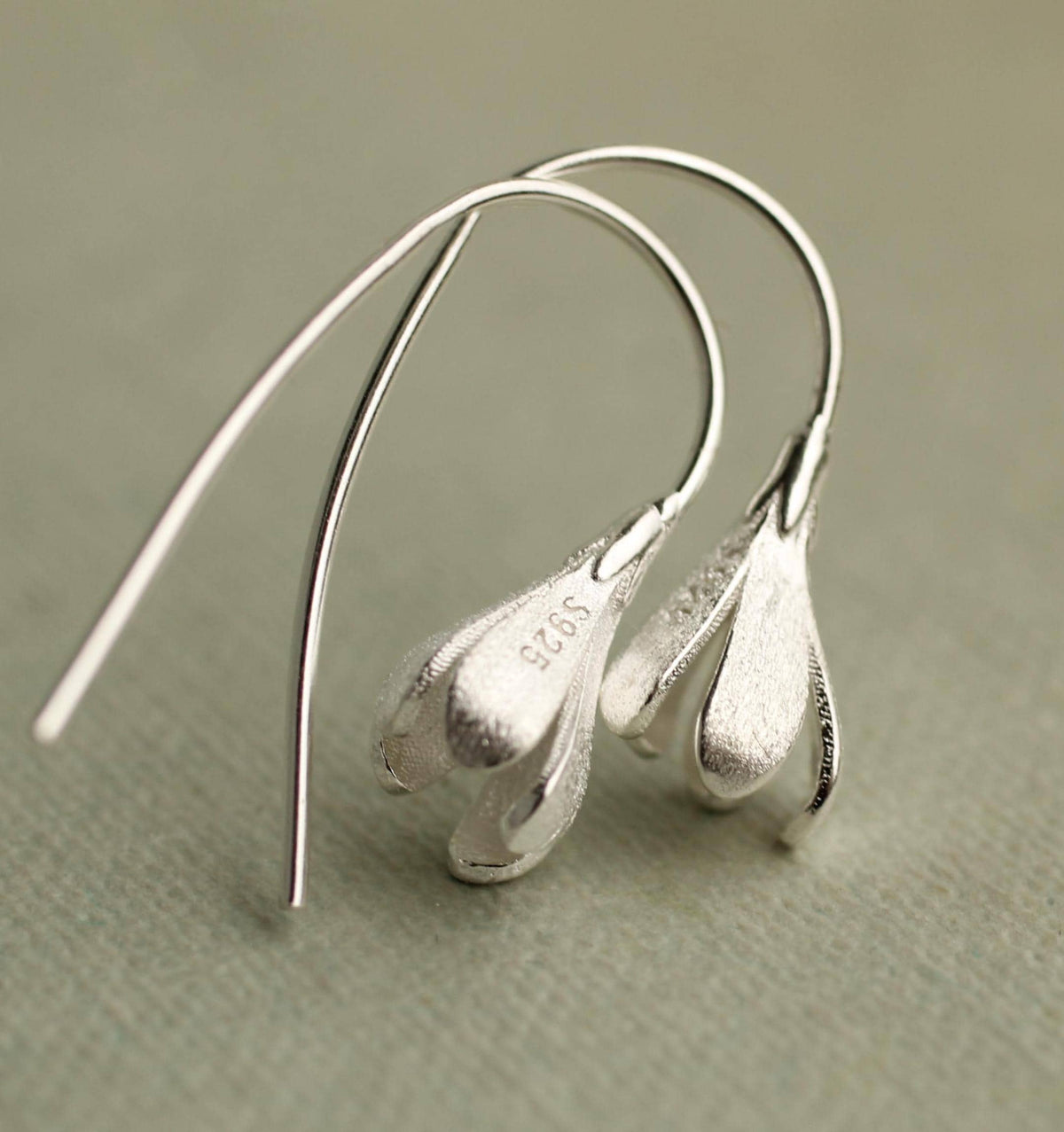 Sterling Silver Snowdrop Earrings