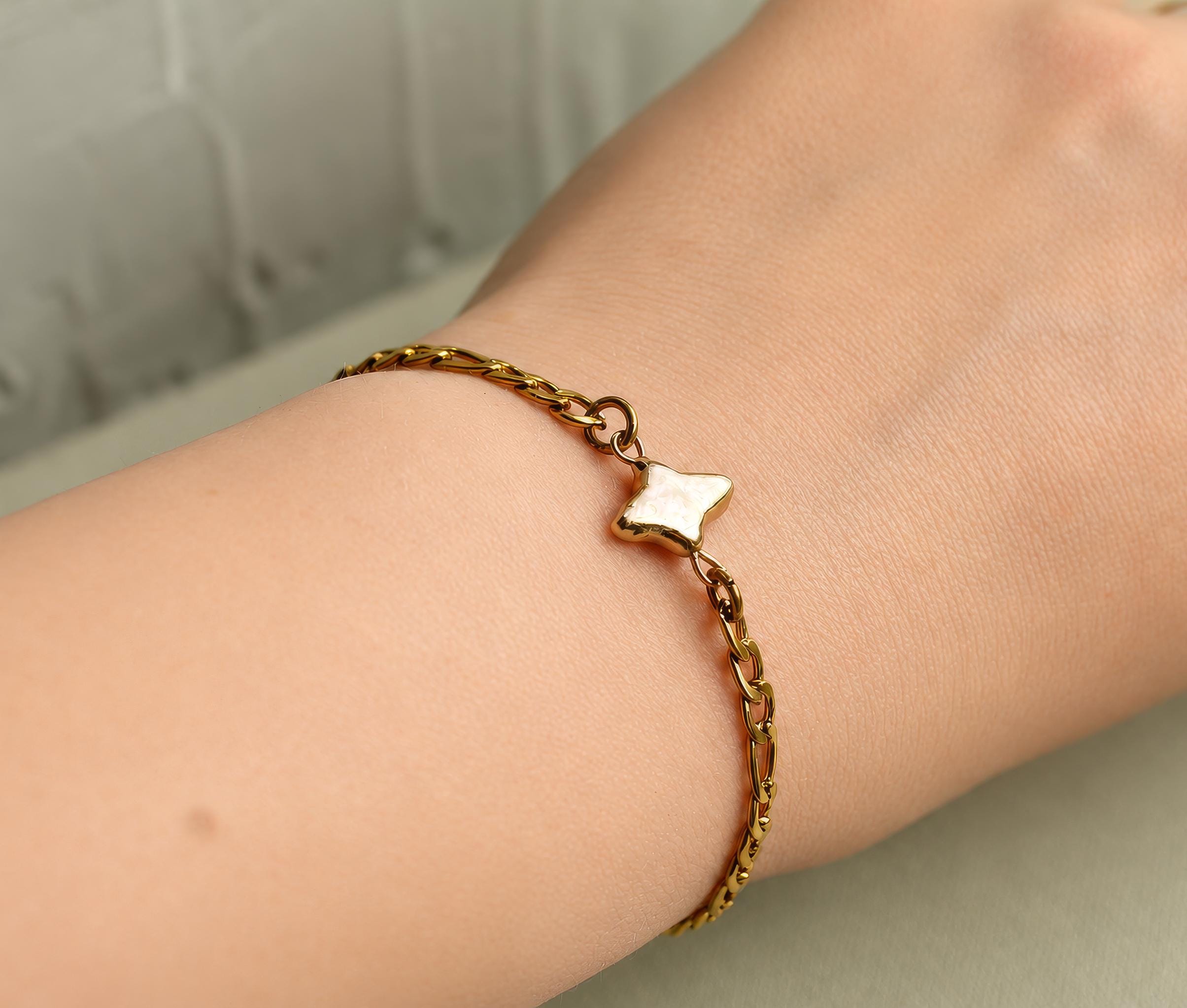 Freshwater Pearl Star Bracelet