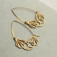 Flower Hoop Earrings