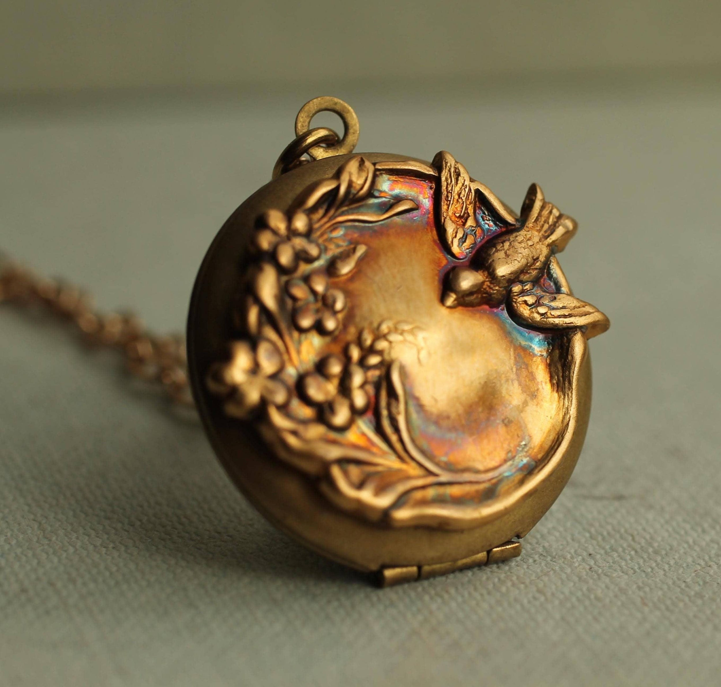 Antique Bird Locket