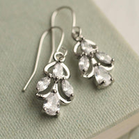 Art Nouveau Silver Jewel Earrings