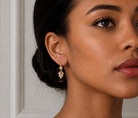 Art Deco Crystal Orbit Drop Earrings