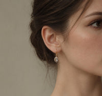 Vintage Sapphire Blue Jewel Earrings