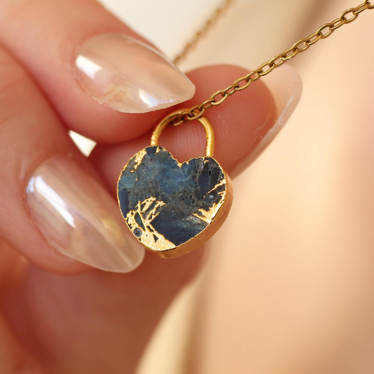 Heart Gemstone Necklace