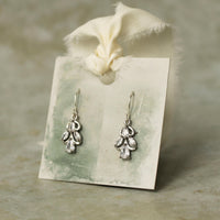 Art Nouveau Silver Jewel Earrings