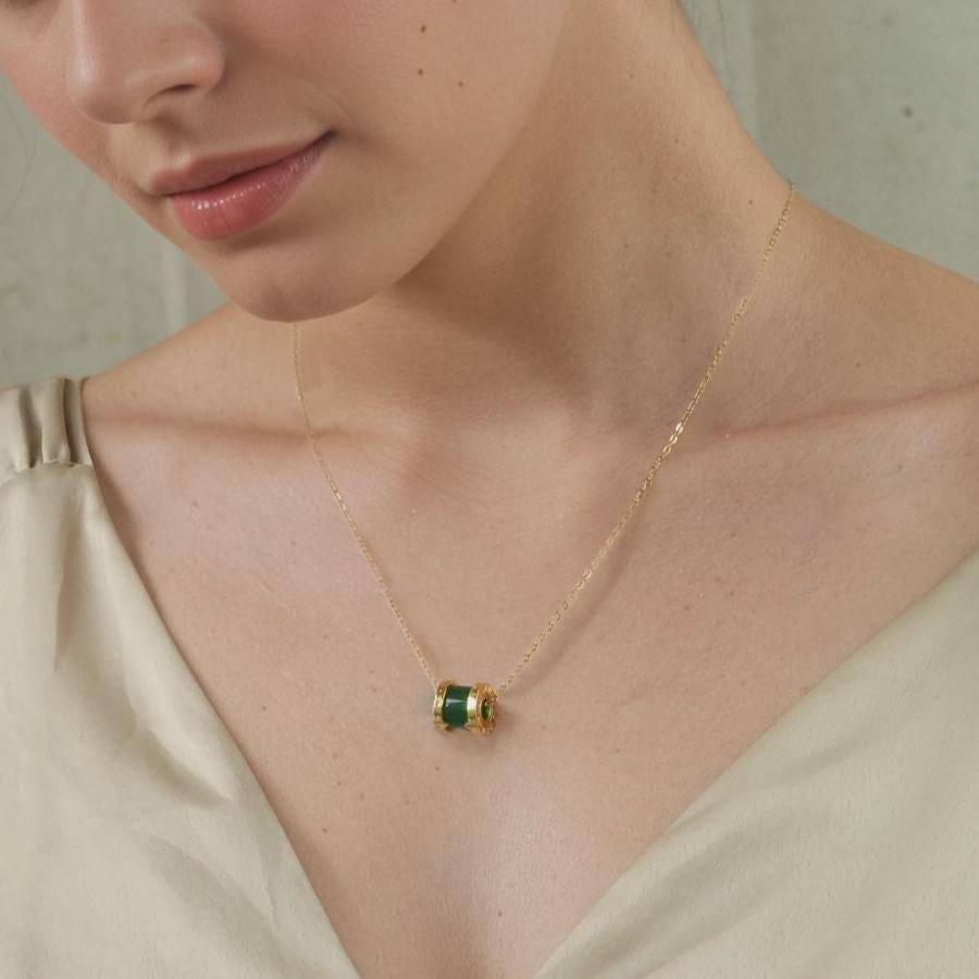 Gold Sewing Thread Necklace