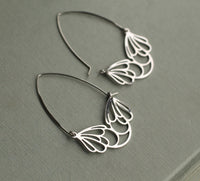 Flower Hoop Earrings