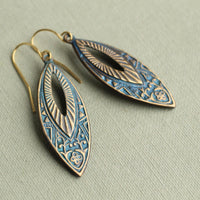 Aztec Navette Earrings