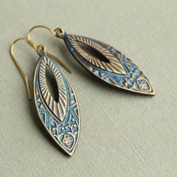 Aztec Navette Earrings