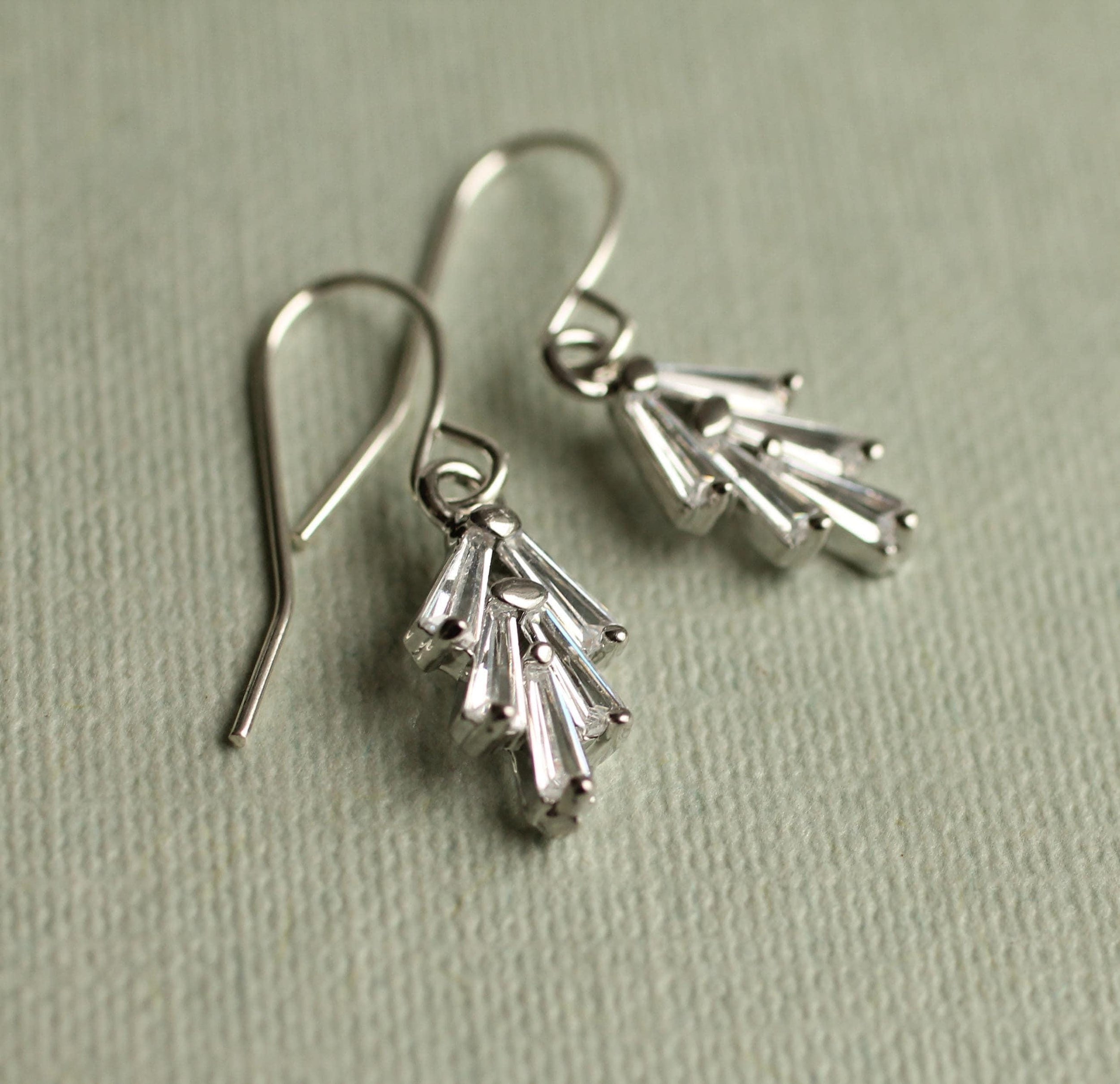 Art Deco Silver Earrings