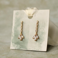 Petal Bridal Flower Earrings