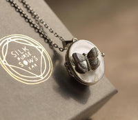 Silver Butterfly Locket