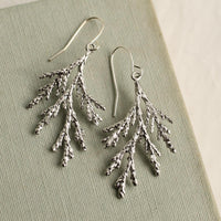 Conifer Branch Botanical Earrings