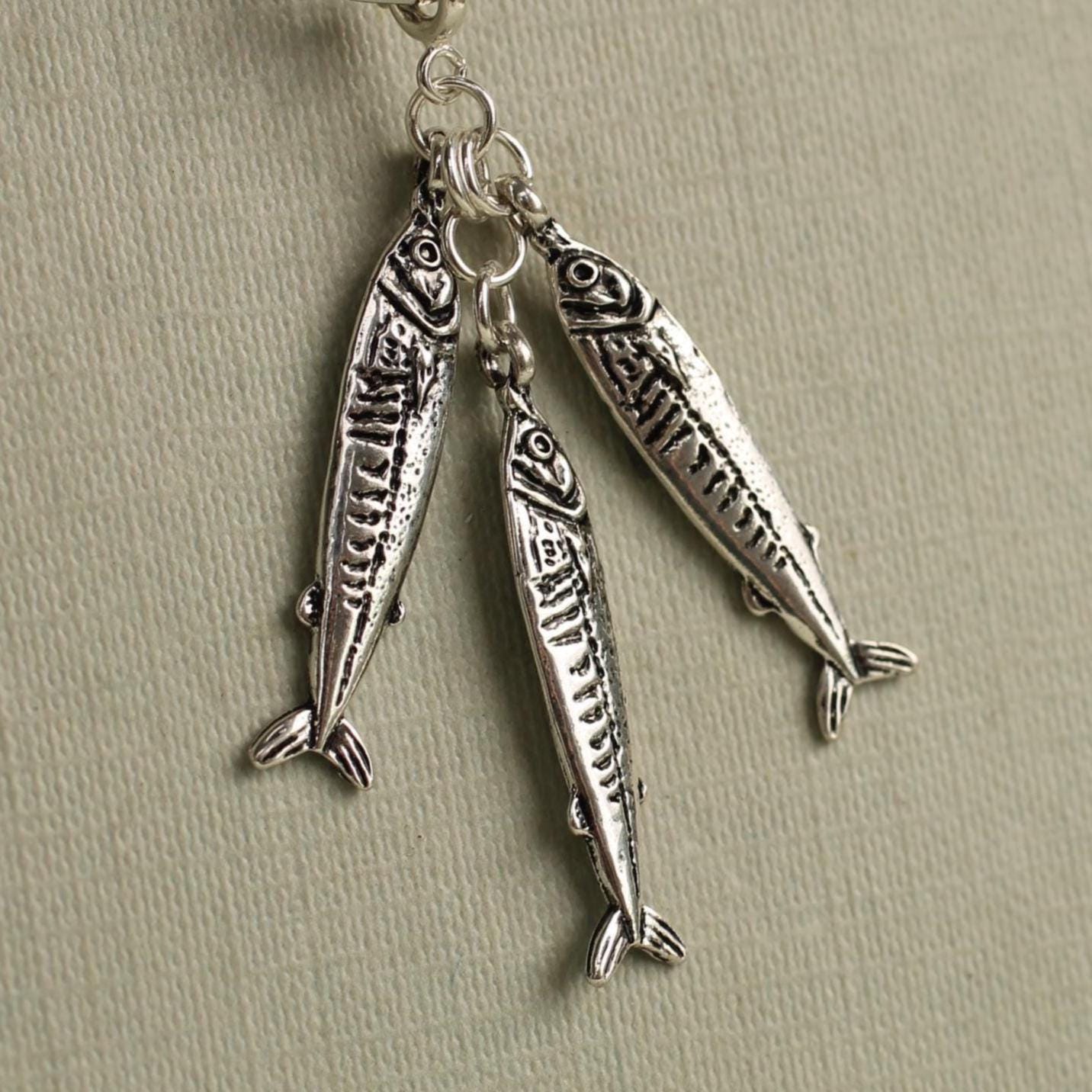 Catch of the Day Silver Fish Necklace