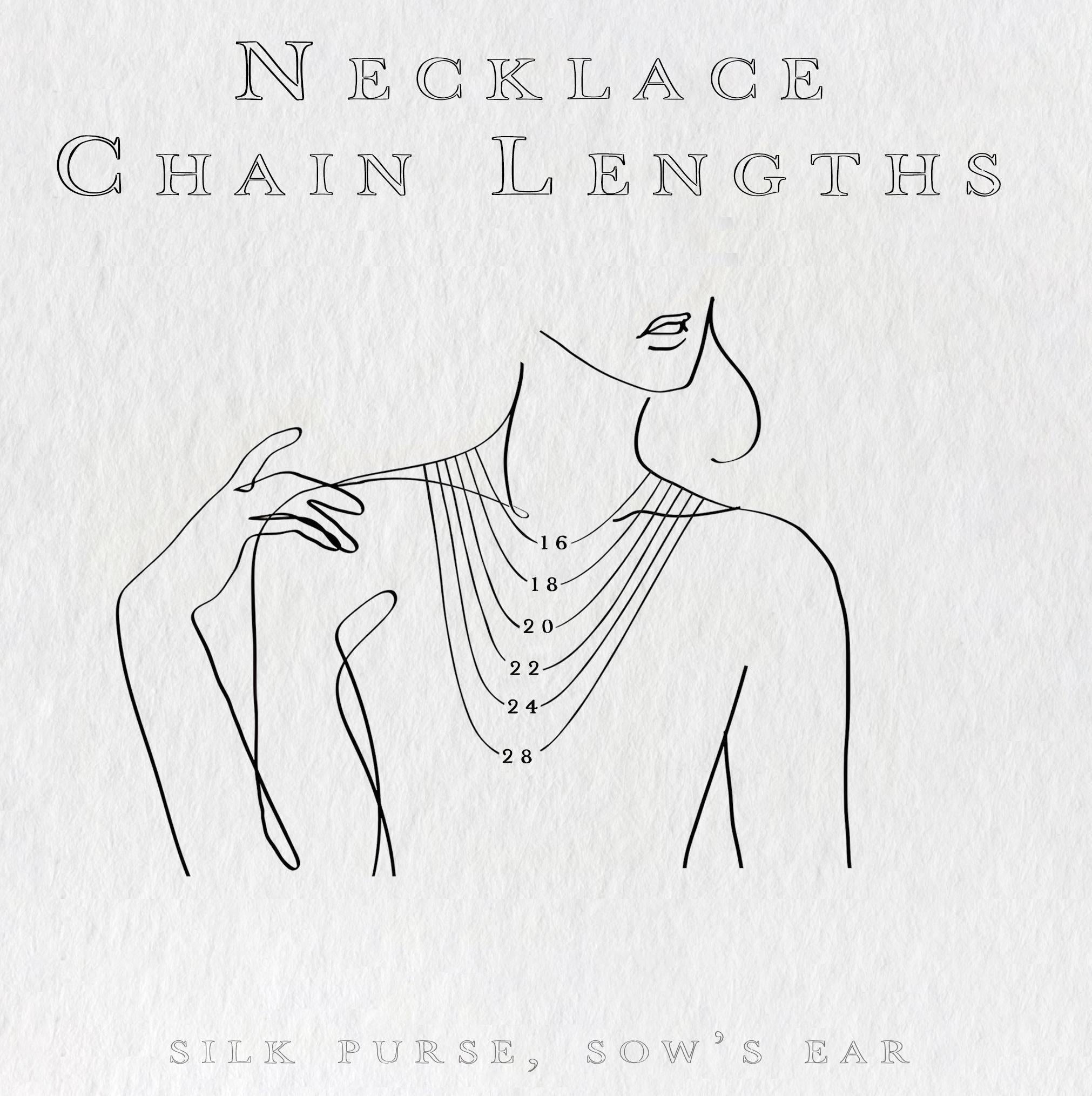 Gold Sewing Thread Necklace