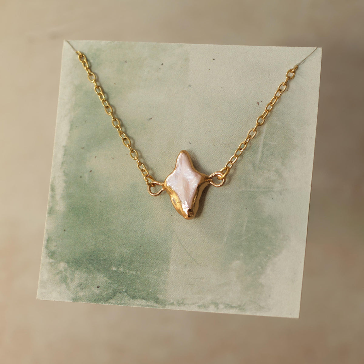 Baroque Pearl Star Necklace