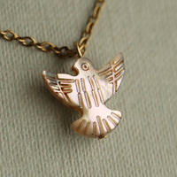 Pearl Bird Dove Necklace