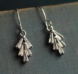 Art Deco Silver Earrings