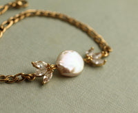 Freshwater Pearl Flower Girl Bracelet
